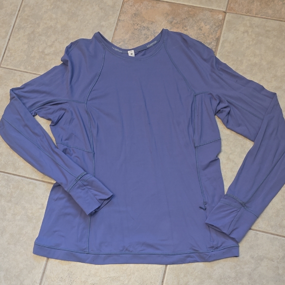 Lululemon Athletica Periwinkle Long Sleeve Top